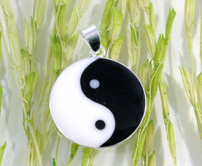 Yin und Yang, 925 Sterling Silber, Anhänger