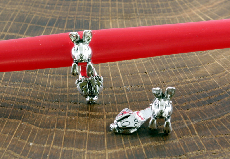 Hase, zweiteilig, Ohrstecker, 925 Sterling Silber