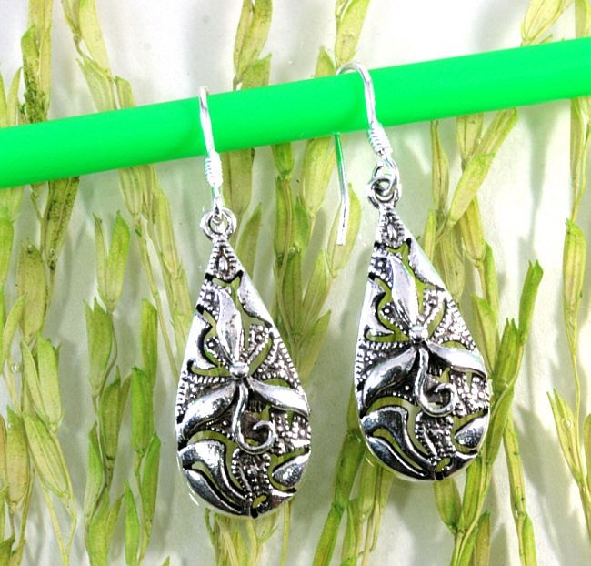 Massive Ohrringe, 925 Sterling Silber
