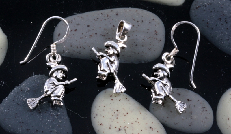 Hexen,925 Sterling Silber, Schmuckset