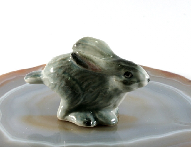 Hase, Porzellanminiatur,Miniatur