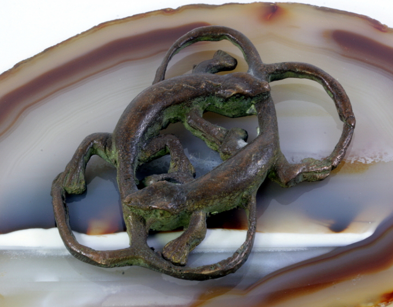 Geckos, Bronze, Miniatur