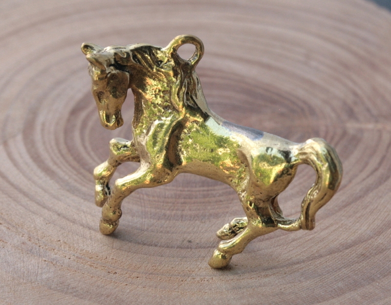 Pferd, Bronzeminiatur, Kettenanhänger