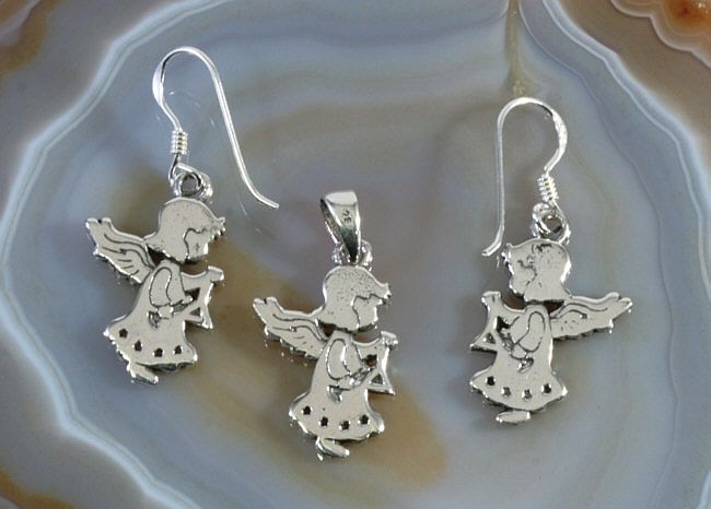 Engel, Schmuckset, Sterling Silber