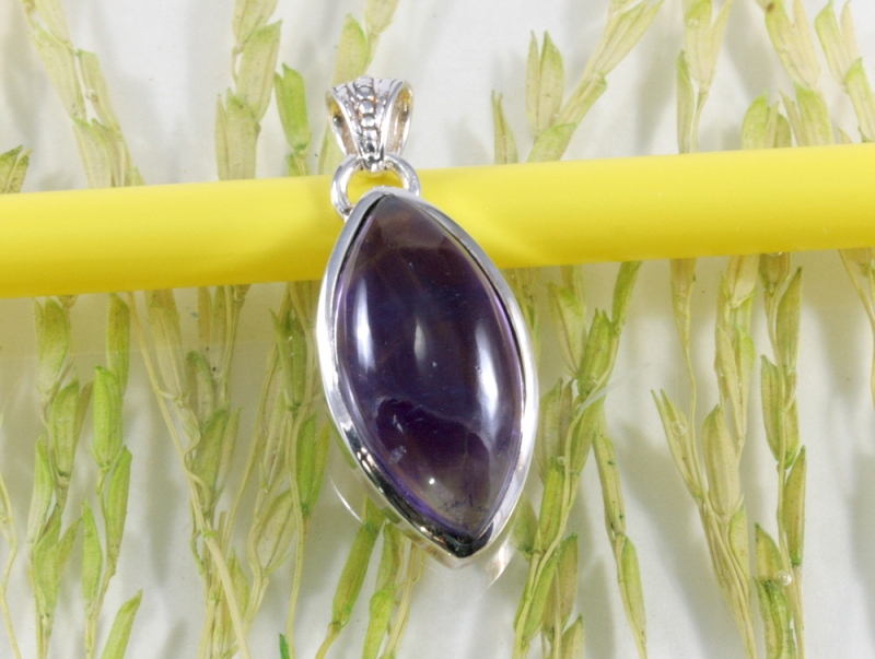 Amethyst und 925 Sterling Silber, Anhänger