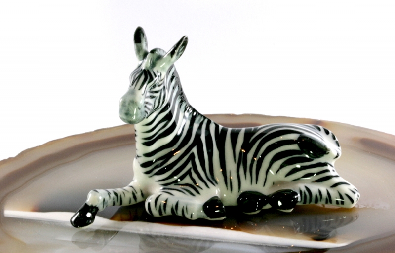 Zebra, Porzellanminiatur