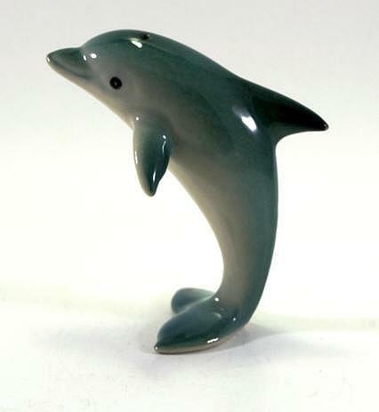 Delfin, Porzellanminiatur,Miniatur