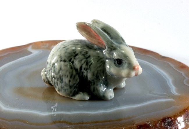 Hase, Porzellanminiatur