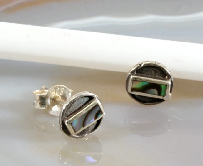 Abalone, Ohrstecker, 925 Sterling Silber