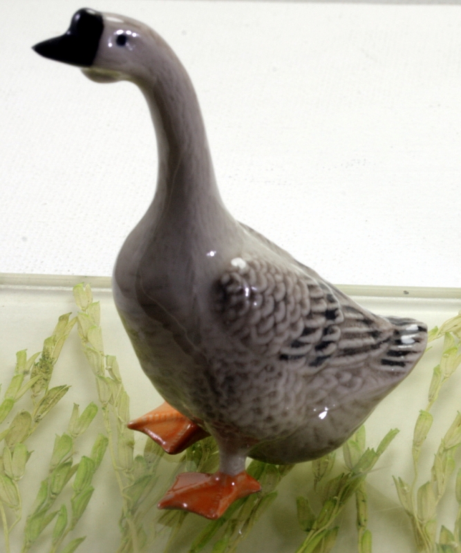 Gans, Porzellanminiatur