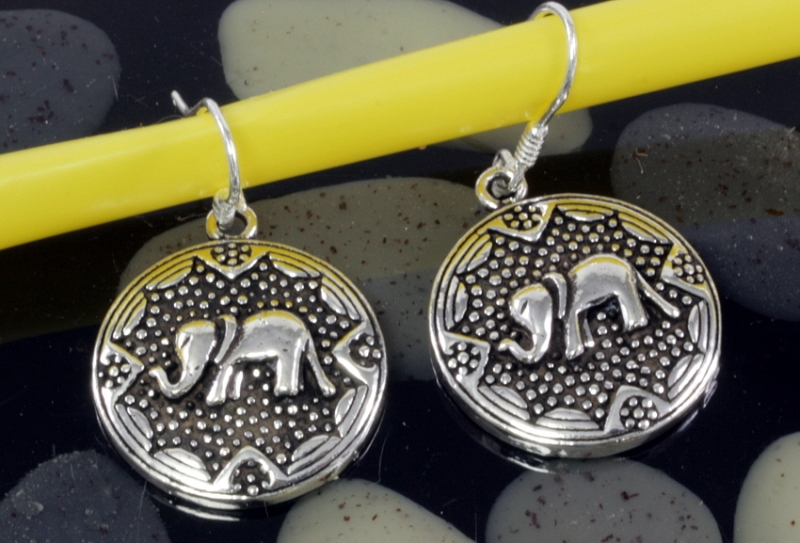 Elefanten, Ohrringe, 925 Sterling Silber