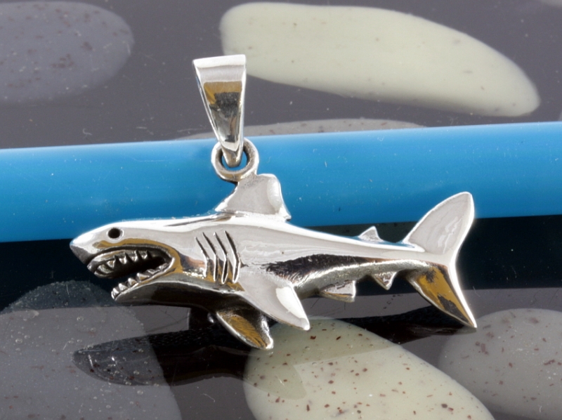 Hai, shark, Anhänger 925 Sterling Silber