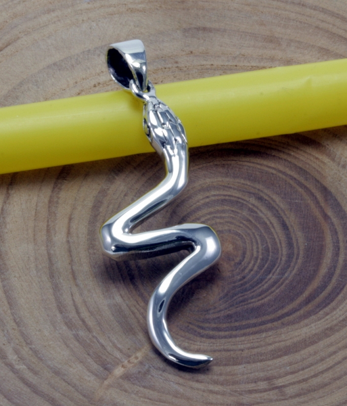 Schlange, Kobra, Anhänger, 925 Sterling Silber