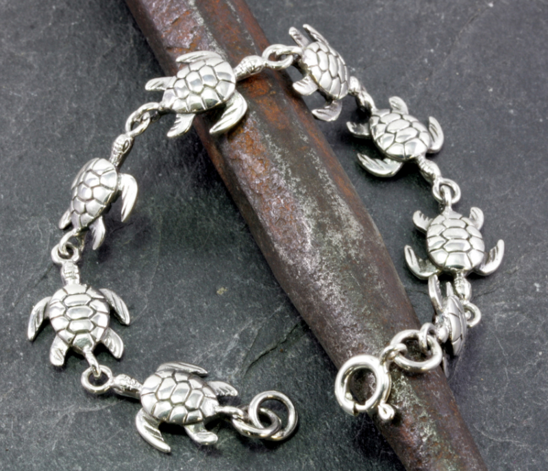 Schildkröten, Armband, 925 Sterling Silber