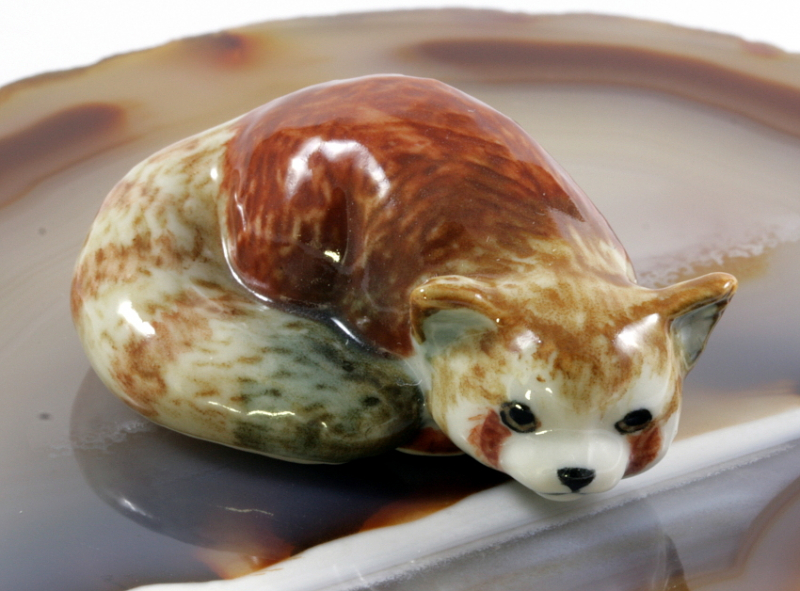 Roter Panda, Porzellanminiatur