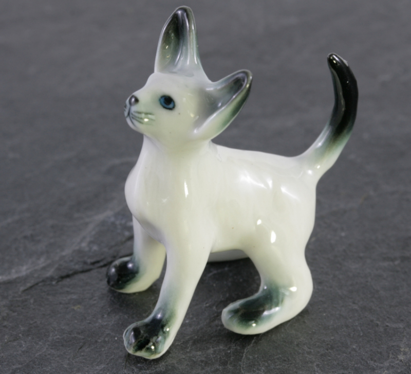 Siamkatze, Katze, Porzellanminiatur
