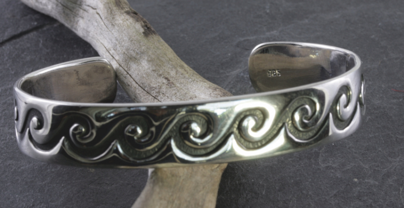 Armreif für Surfer, 925 Sterling Silber