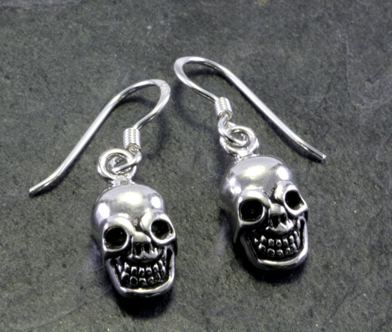 Totenkopf, Skull, Ohrringe, 925 Sterling Silber