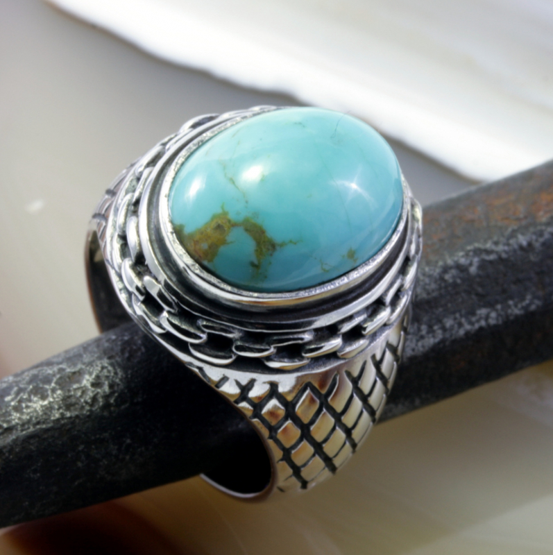 Türkis und Silber, Ring