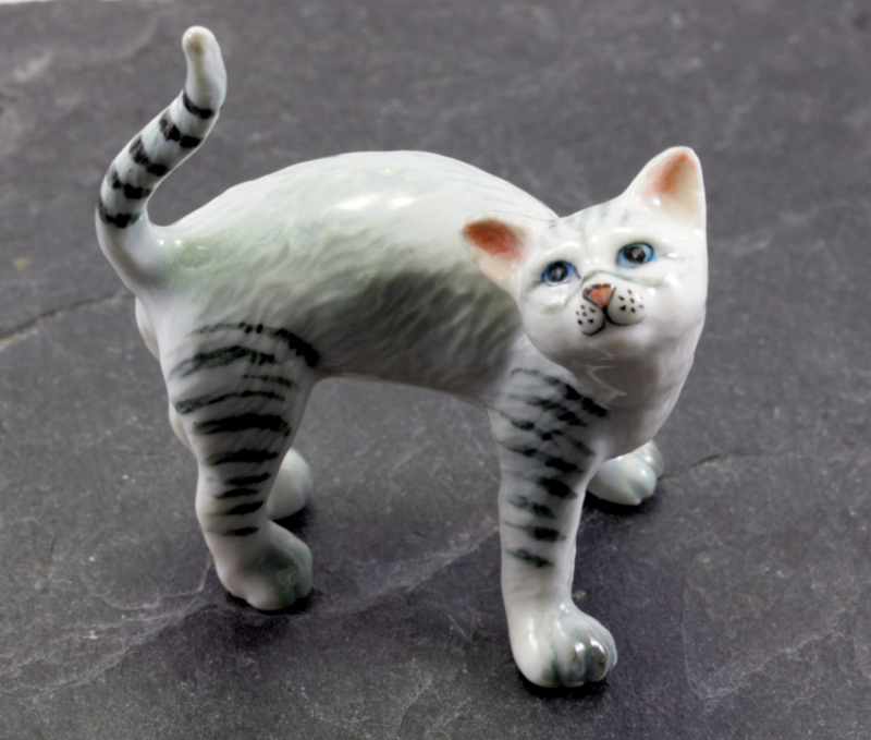 Katze, Porzellanminiatur