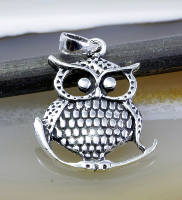 Eule, 925 Sterling Silber, Anhänger