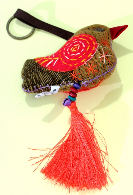 Vogel, Bag Charm, Gebamsel
