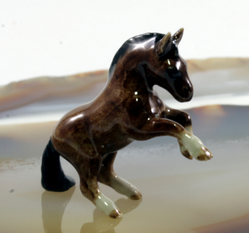 Pferd, Porzellanminiatur