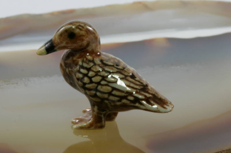 Ente,Porzellanminiatur