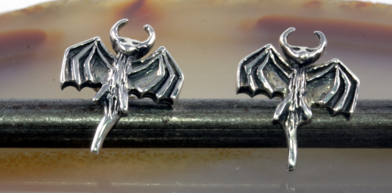 Vampir, Ohrstecker, 925 Sterling Silber