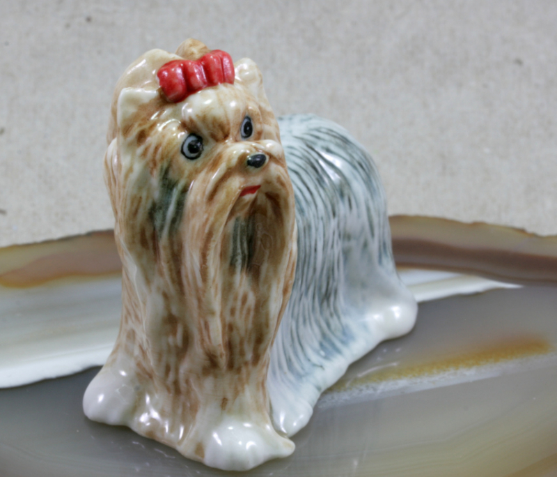 Yorkshire, Hund, Porzellanminiatur