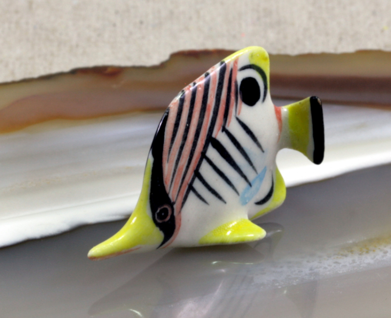 Fisch, Porzellanminiatur