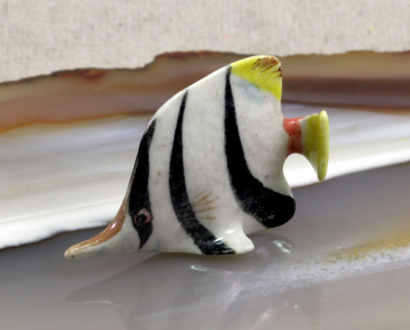 Fisch, Porzellanminiatur