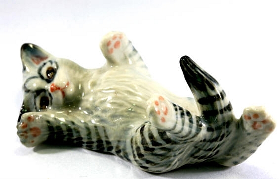 Katze, Porzellanminiatur