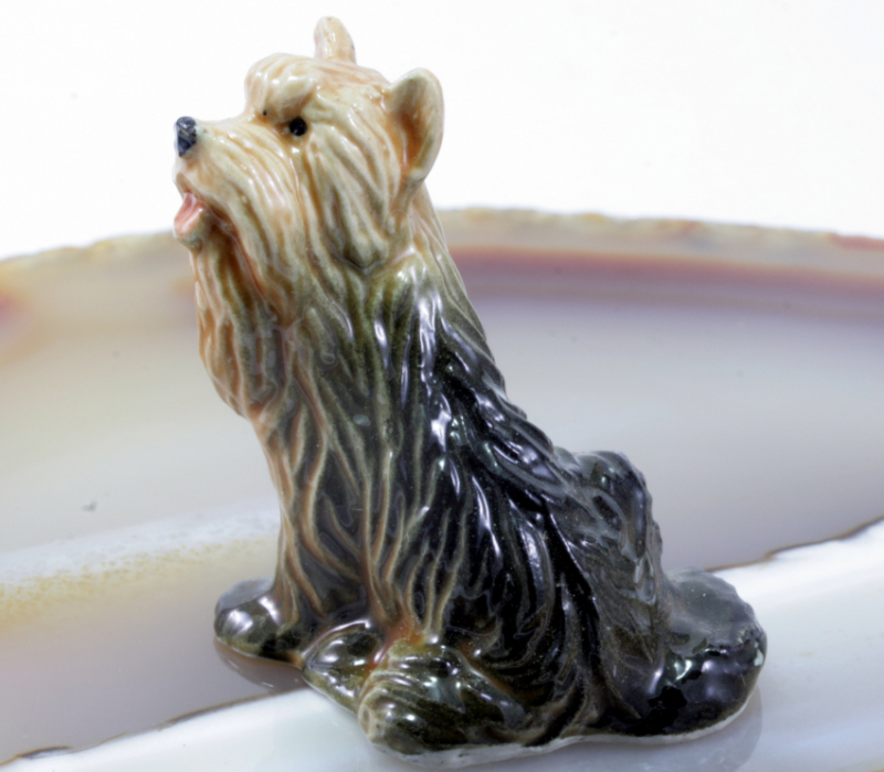 Briard, Hund, Porzellanminiatur