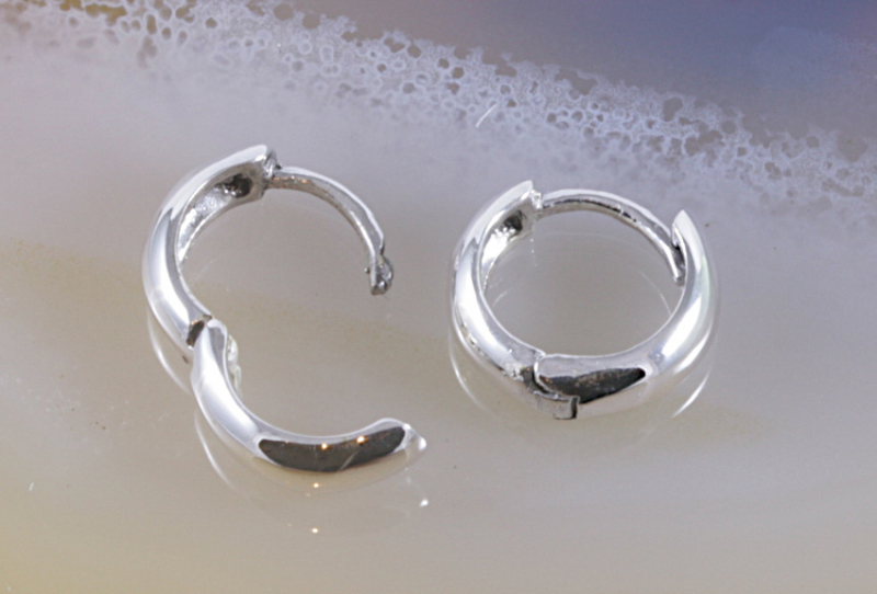Klappcreolen, 925 Sterling Silber