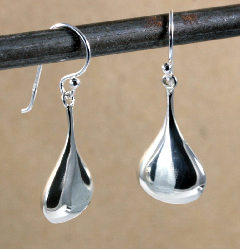 Tropfen, Ohrringe, Silber