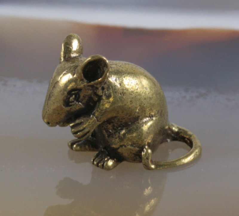 Ratte, Bronzeminiatur