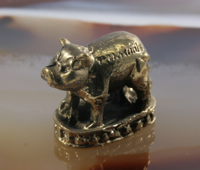 Schwein, Bronzeminiatur