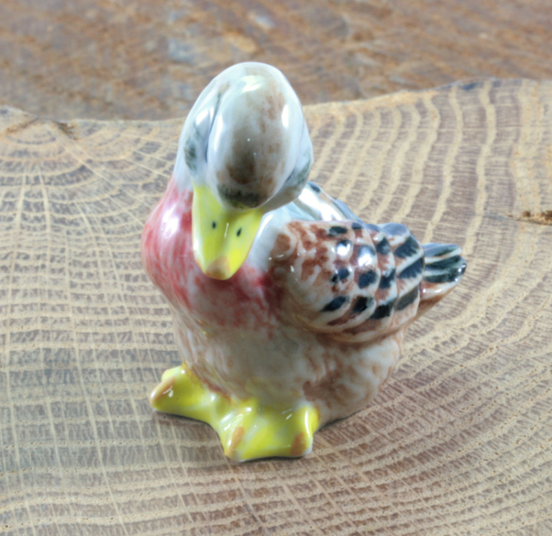 Ente,Porzellanminiatur