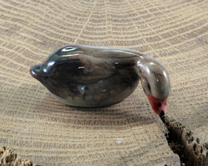 Ente,Porzellanminiatur