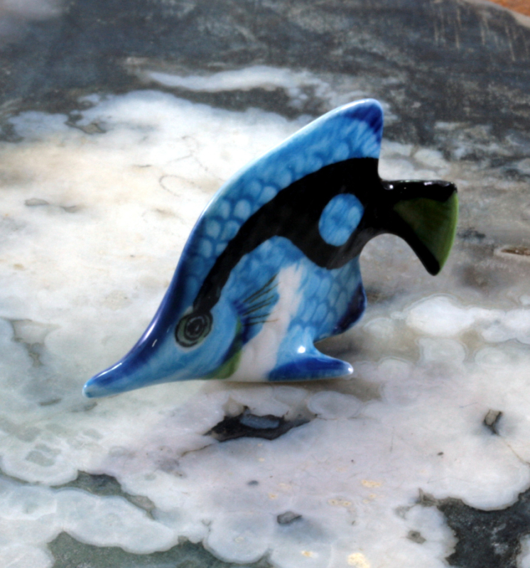 Fisch, Porzellanminiatur