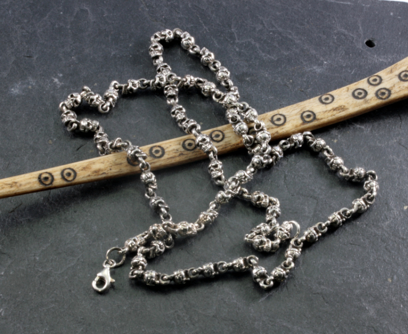 Totenköpfe, Skull, Halskette, Sterling Silber