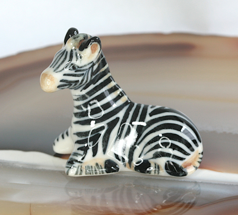 Zebra, Porzellanminiatur