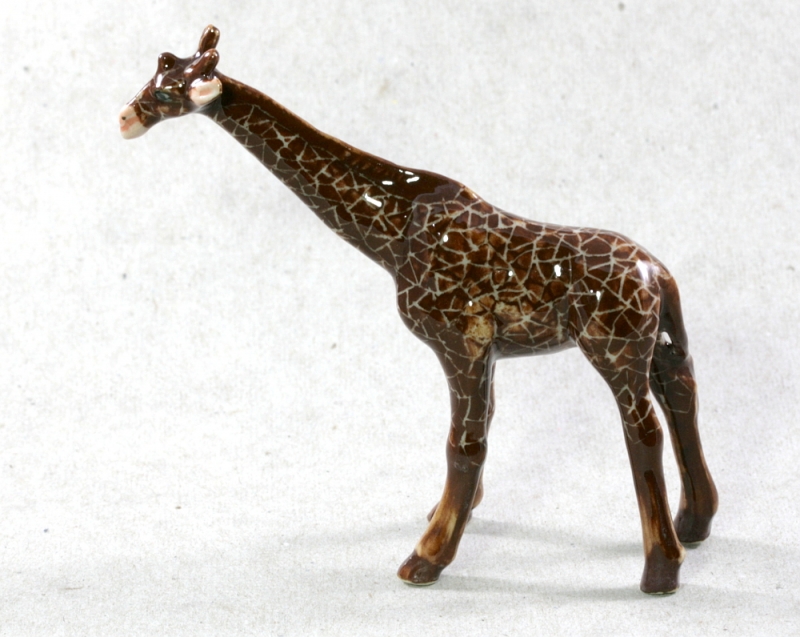 Netzgiraffe, Giraffe, Porzellanminiaturen