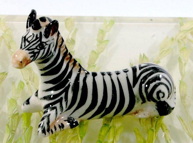 Zebra, Porzellanminiatur