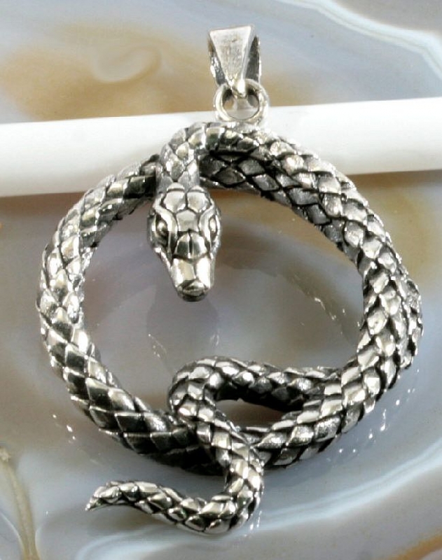 Schlange, Kobra, Anhänger, 925 Sterling Silber