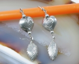 Traditionelle Ohrringe aus Nordthailand, 925 Sterling Silber