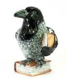 Rabe, Schulmeister, Porzellanminiatur