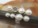 Perlen,Rauchtopas und 925 Sterling Silber,Ring