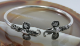 Elefanten, Armreif in 925 Sterling Silber